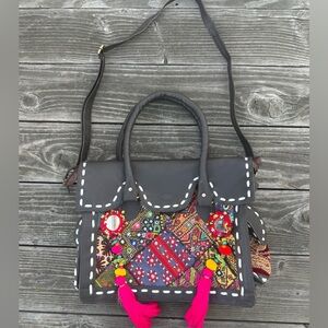 Boho bag with embroidery.